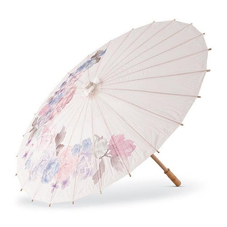 Weddingstar Weddingstar 9511 Paper Parasol with Vintage Floral Print 9511